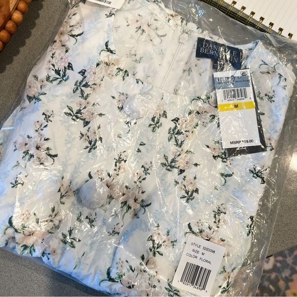 NWT WeWoreWhat Danielle Bernstein Floral Long Sleeve Mini Dress M - Picture 7 of 7